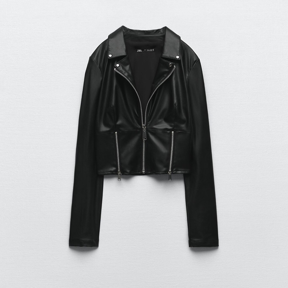 NWT Zara Faux Leather Jacket